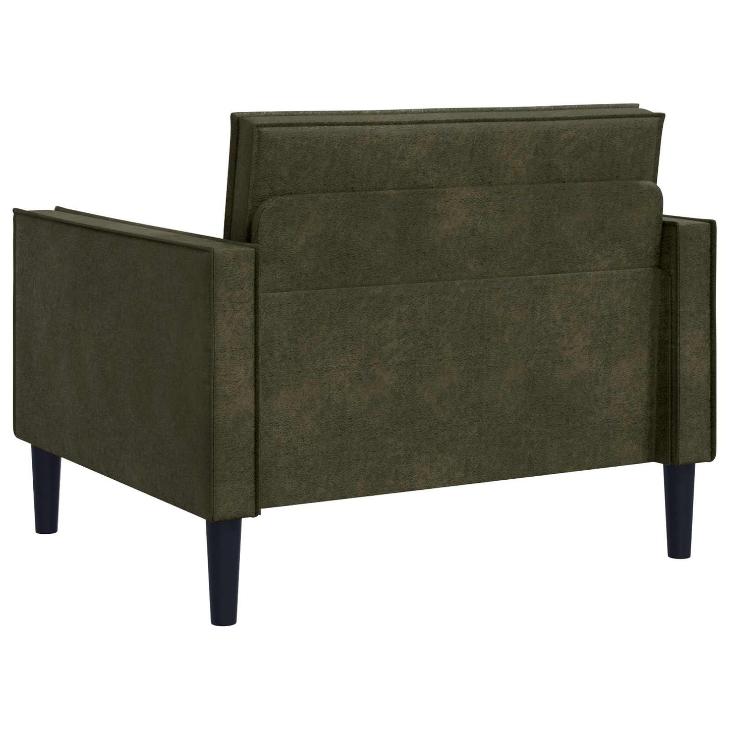 vidaXL XL Armchair Army Green Faux Suede Leather