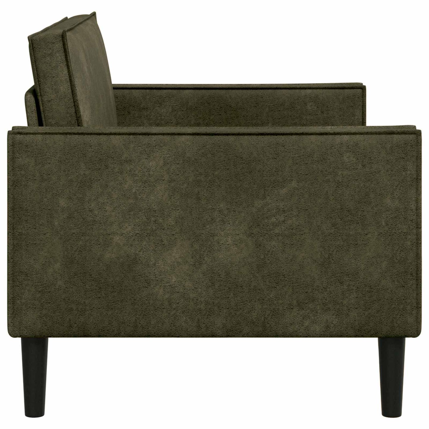 vidaXL XL Armchair Army Green Faux Suede Leather