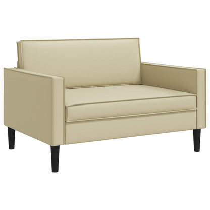 vidaXL XXL Armchair Cream Faux Leather