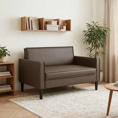 vidaXL XXL Armchair Brown Faux Leather