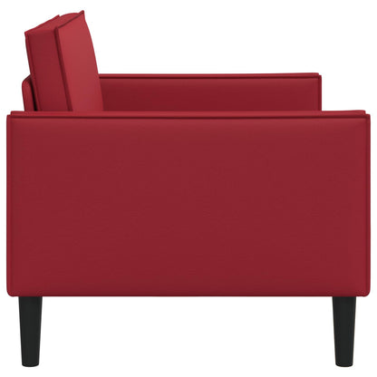 vidaXL XXL Armchair Burgundy Faux Leather
