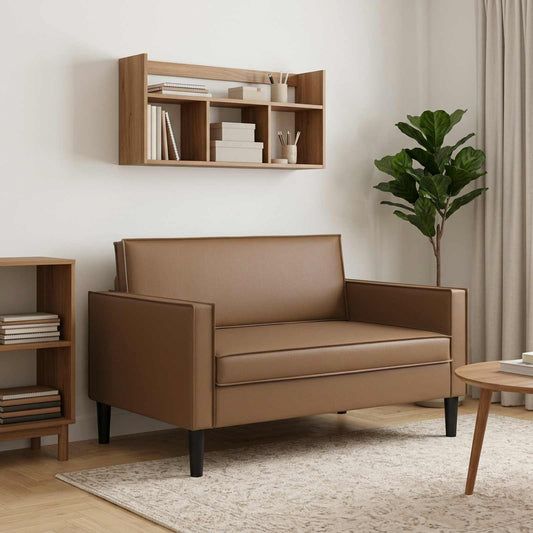 vidaXL XXL Armchair Cappuccino Faux Leather