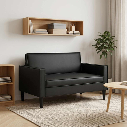 vidaXL XXL Armchair Black Faux Leather
