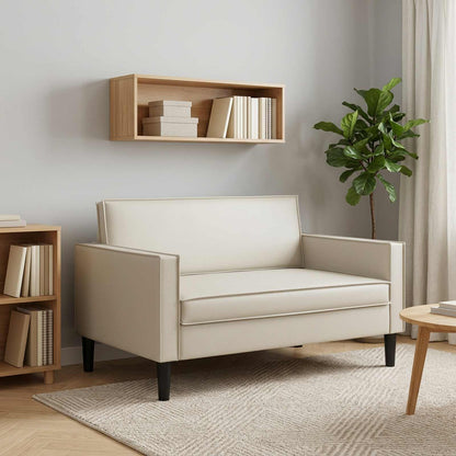 vidaXL XXL Armchair White Faux Leather
