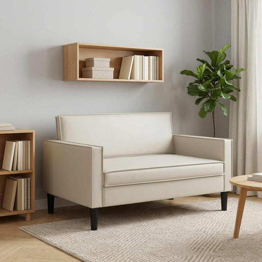 vidaXL XXL Armchair White Faux Leather