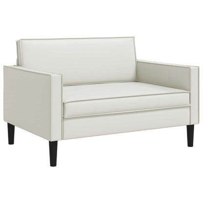 vidaXL XXL Armchair White Faux Leather