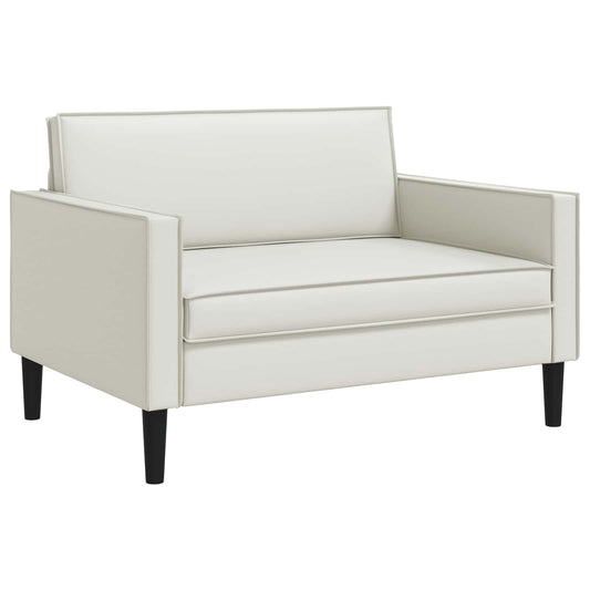 vidaXL XXL Armchair White Faux Leather