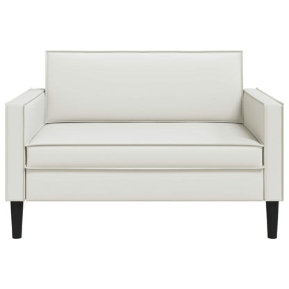 vidaXL XXL Armchair White Faux Leather