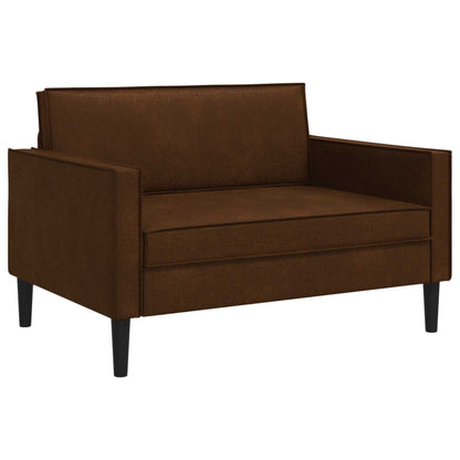 vidaXL XXL Armchair Brown Faux Suede Leather