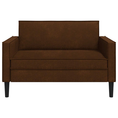 vidaXL XXL Armchair Brown Faux Suede Leather