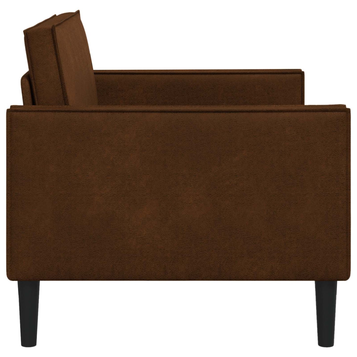 vidaXL XXL Armchair Brown Faux Suede Leather