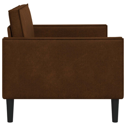 vidaXL XXL Armchair Brown Faux Suede Leather
