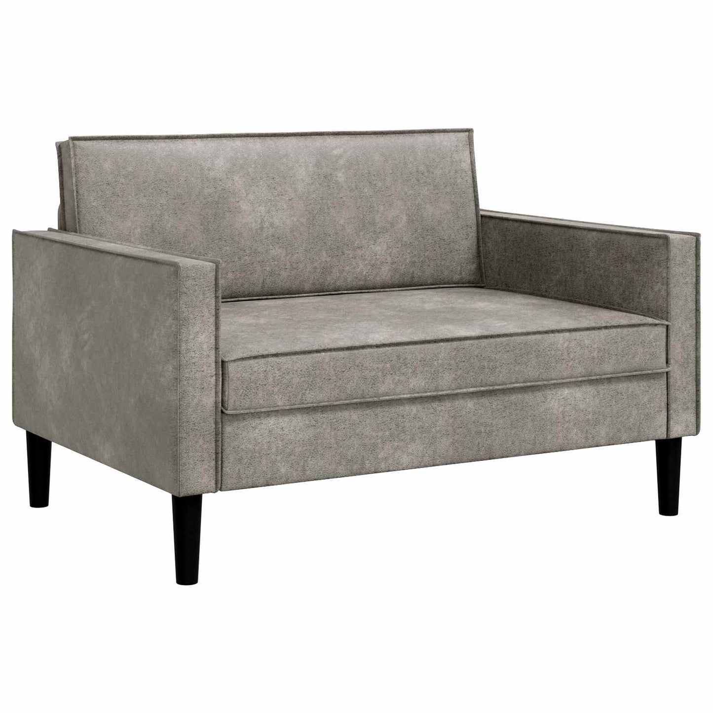 vidaXL XXL Armchair Light Grey Faux Suede Leather