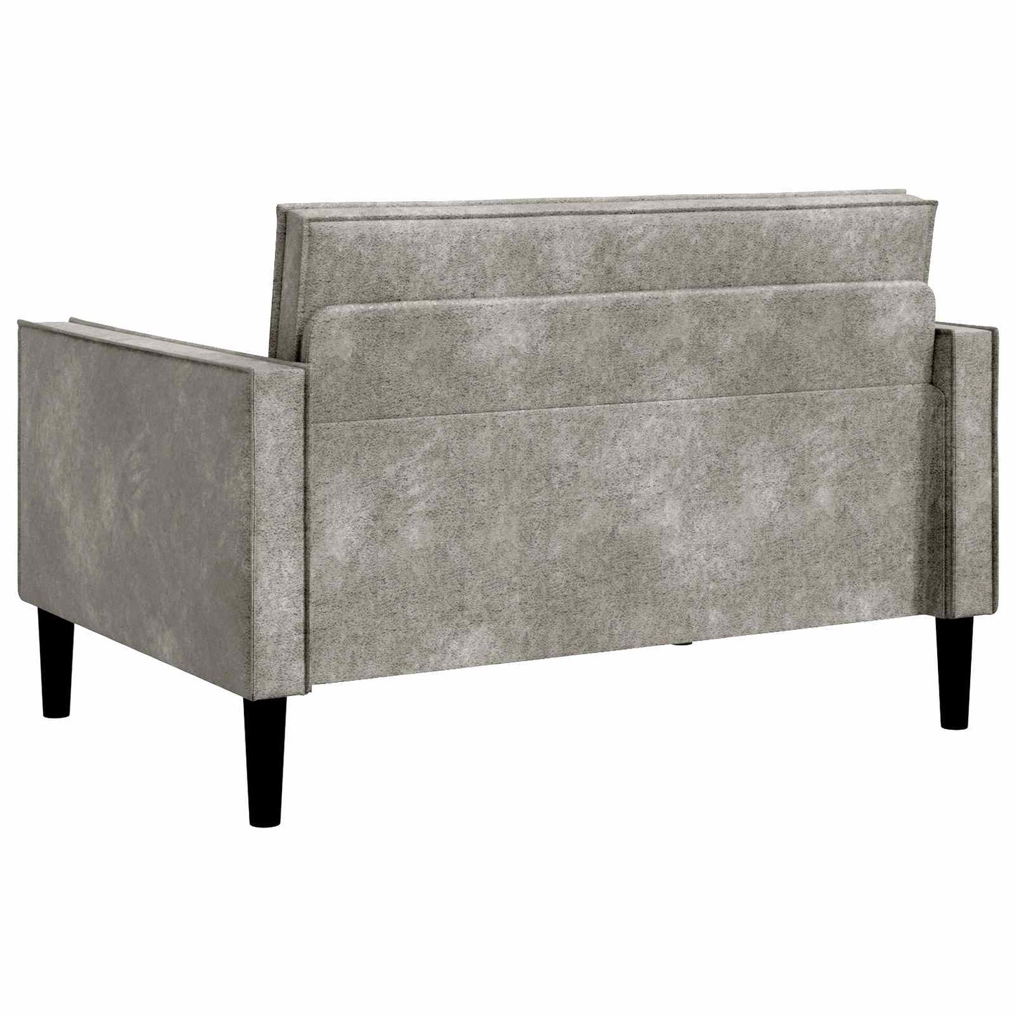 vidaXL XXL Armchair Light Grey Faux Suede Leather