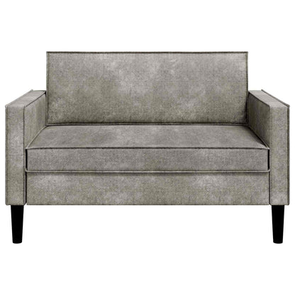 vidaXL XXL Armchair Light Grey Faux Suede Leather
