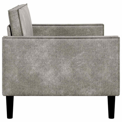 vidaXL XXL Armchair Light Grey Faux Suede Leather