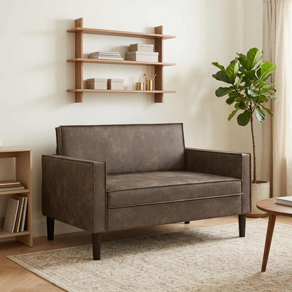 vidaXL XXL Armchair Dark Grey Faux Suede Leather