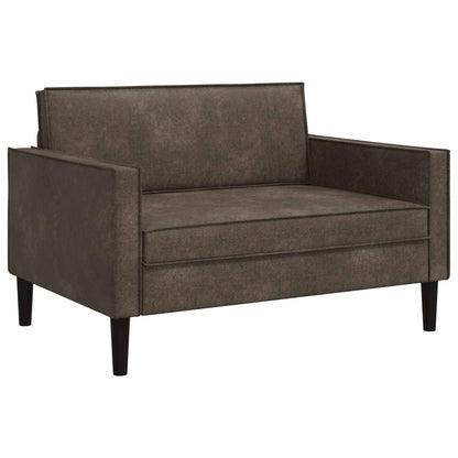 vidaXL XXL Armchair Dark Grey Faux Suede Leather