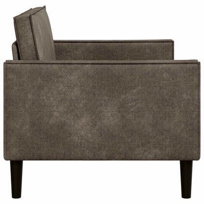vidaXL XXL Armchair Dark Grey Faux Suede Leather