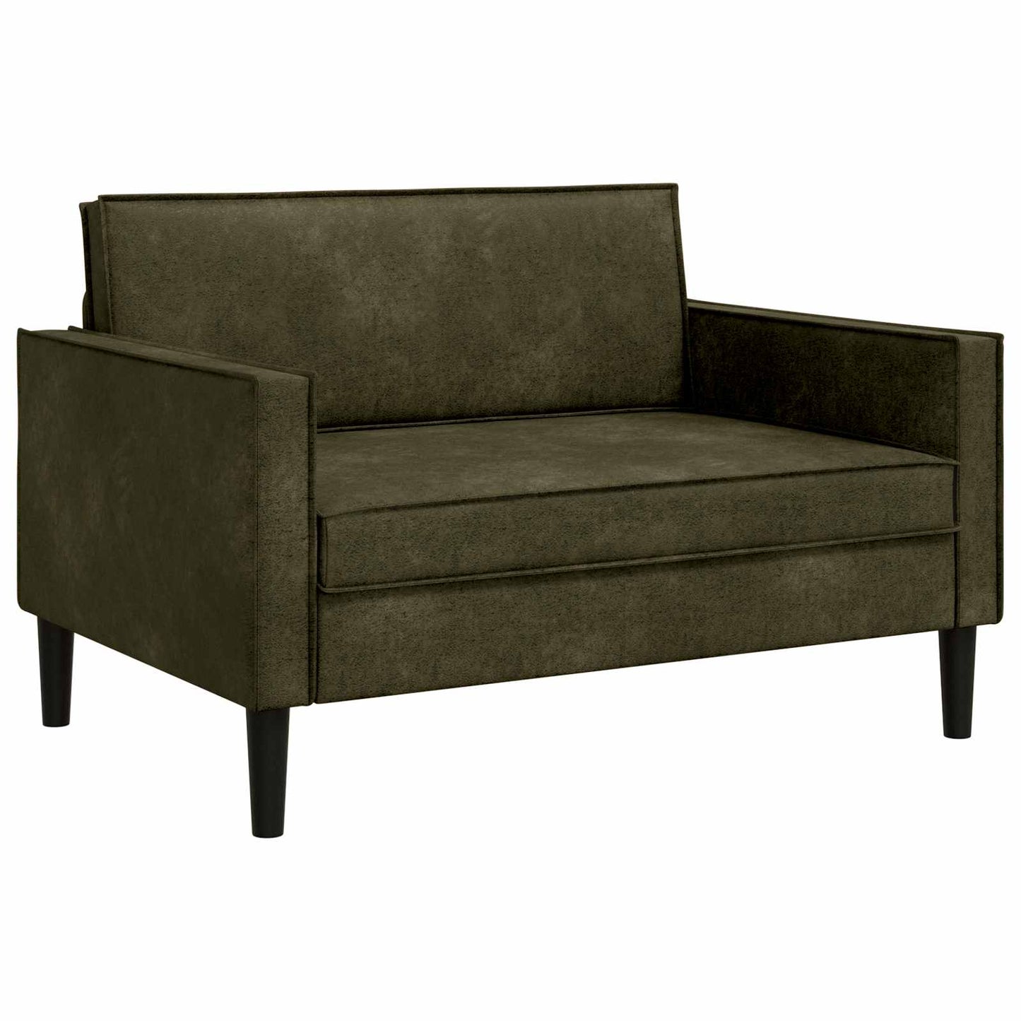 vidaXL XXL Armchair Army Green Faux Suede Leather