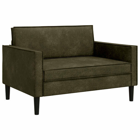 vidaXL XXL Armchair Army Green Faux Suede Leather