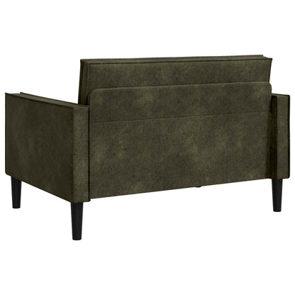 vidaXL XXL Armchair Army Green Faux Suede Leather