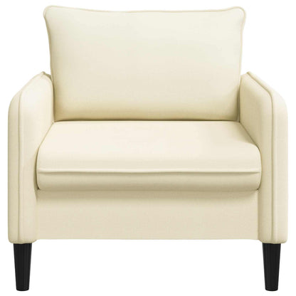 vidaXL XL Armchair Cream Velvet
