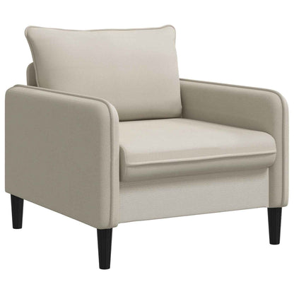 vidaXL XL Armchair Oatmeal Velvet