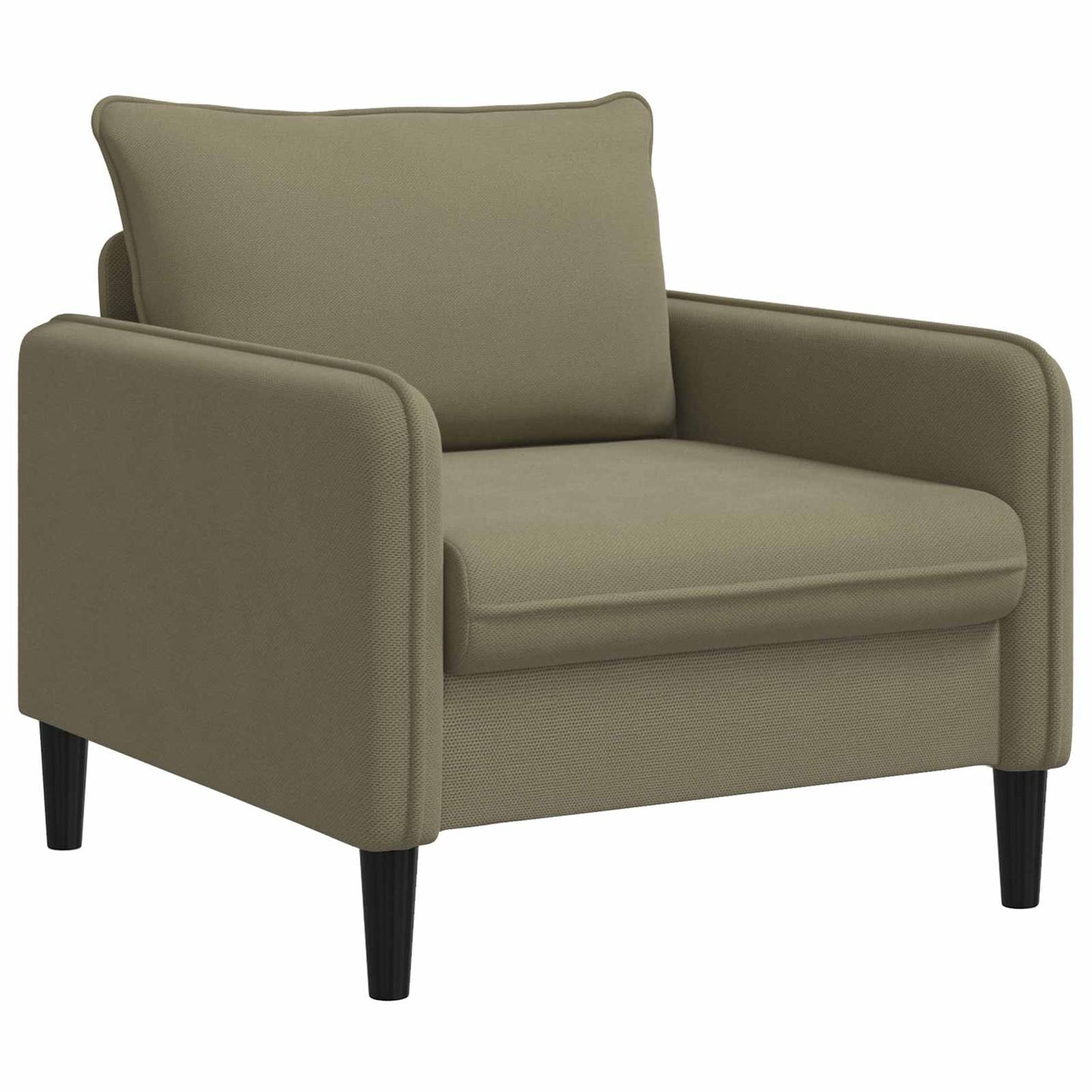 vidaXL XL Armchair Khaki Velvet