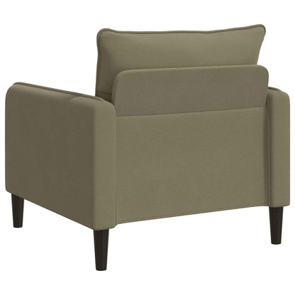 vidaXL XL Armchair Khaki Velvet