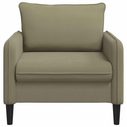 vidaXL XL Armchair Khaki Velvet