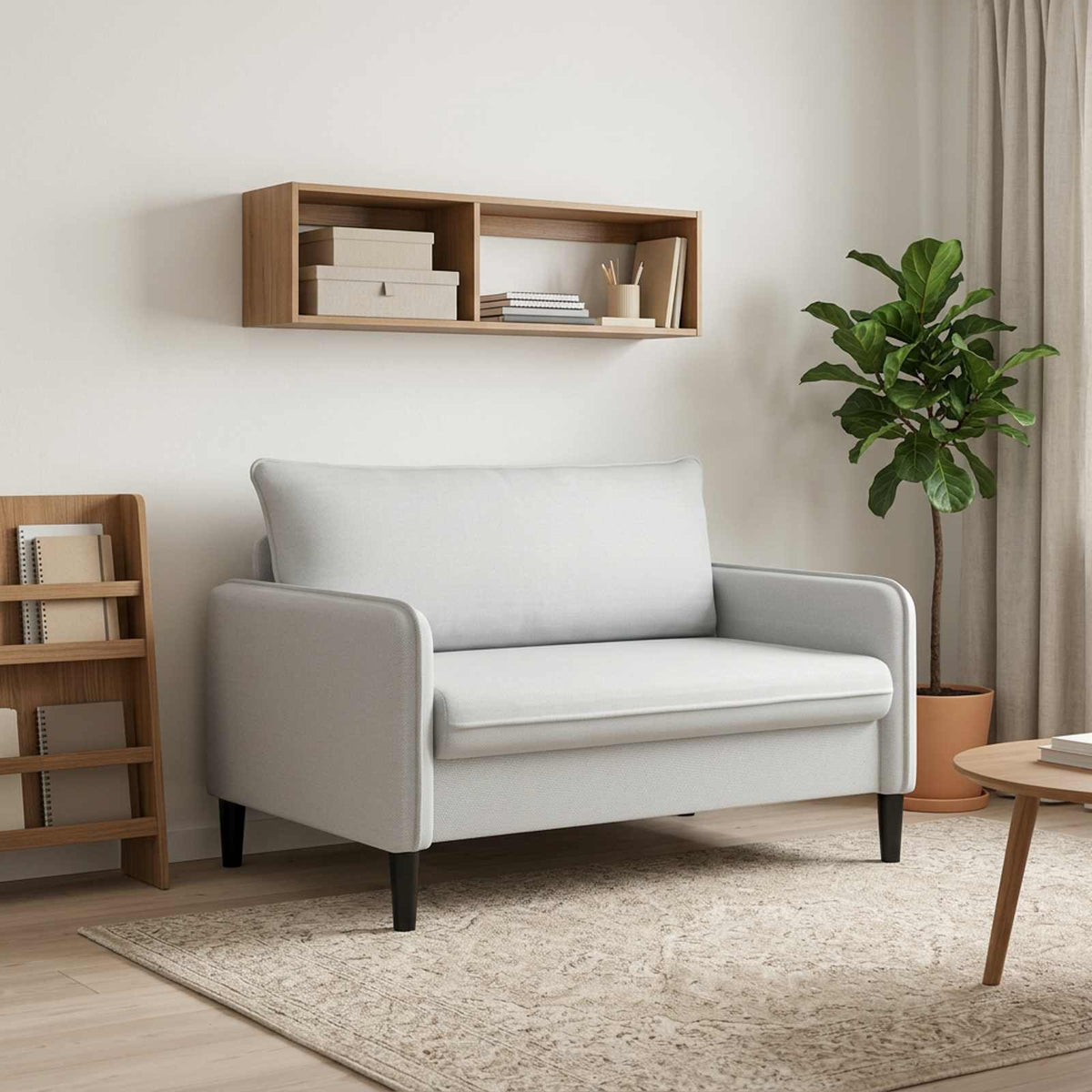 vidaXL XL Armchair Light Grey Velvet
