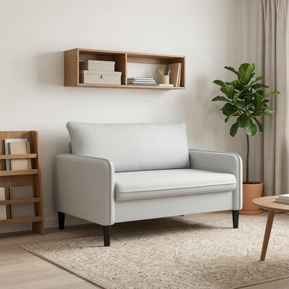 vidaXL XL Armchair Light Grey Velvet