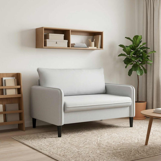 vidaXL XL Armchair Light Grey Velvet
