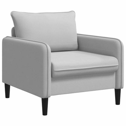 vidaXL XL Armchair Light Grey Velvet