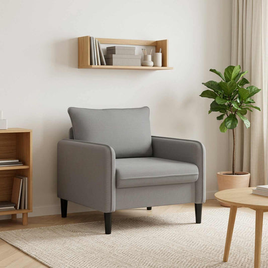 vidaXL XL Armchair Dark Grey Velvet
