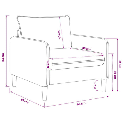 vidaXL XL Armchair Black Velvet