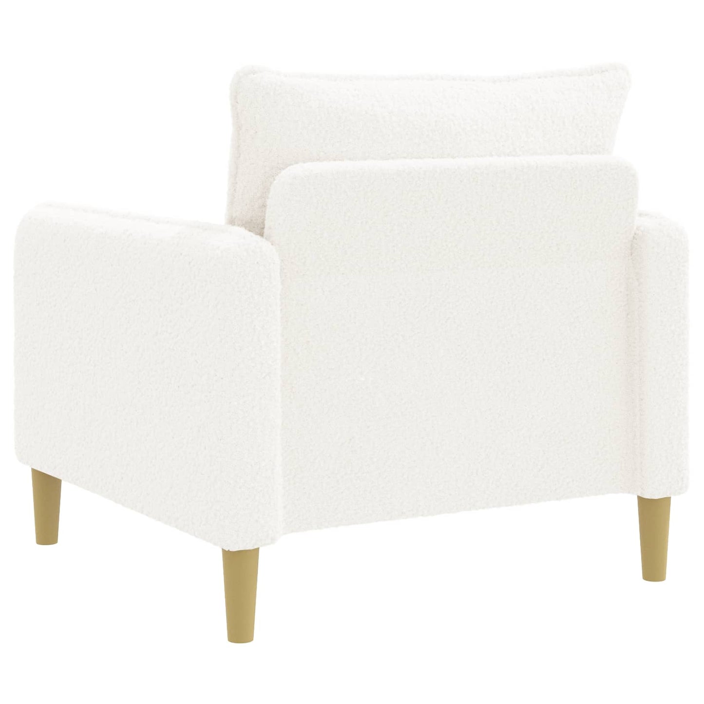 vidaXL XL Armchair White Bouclé