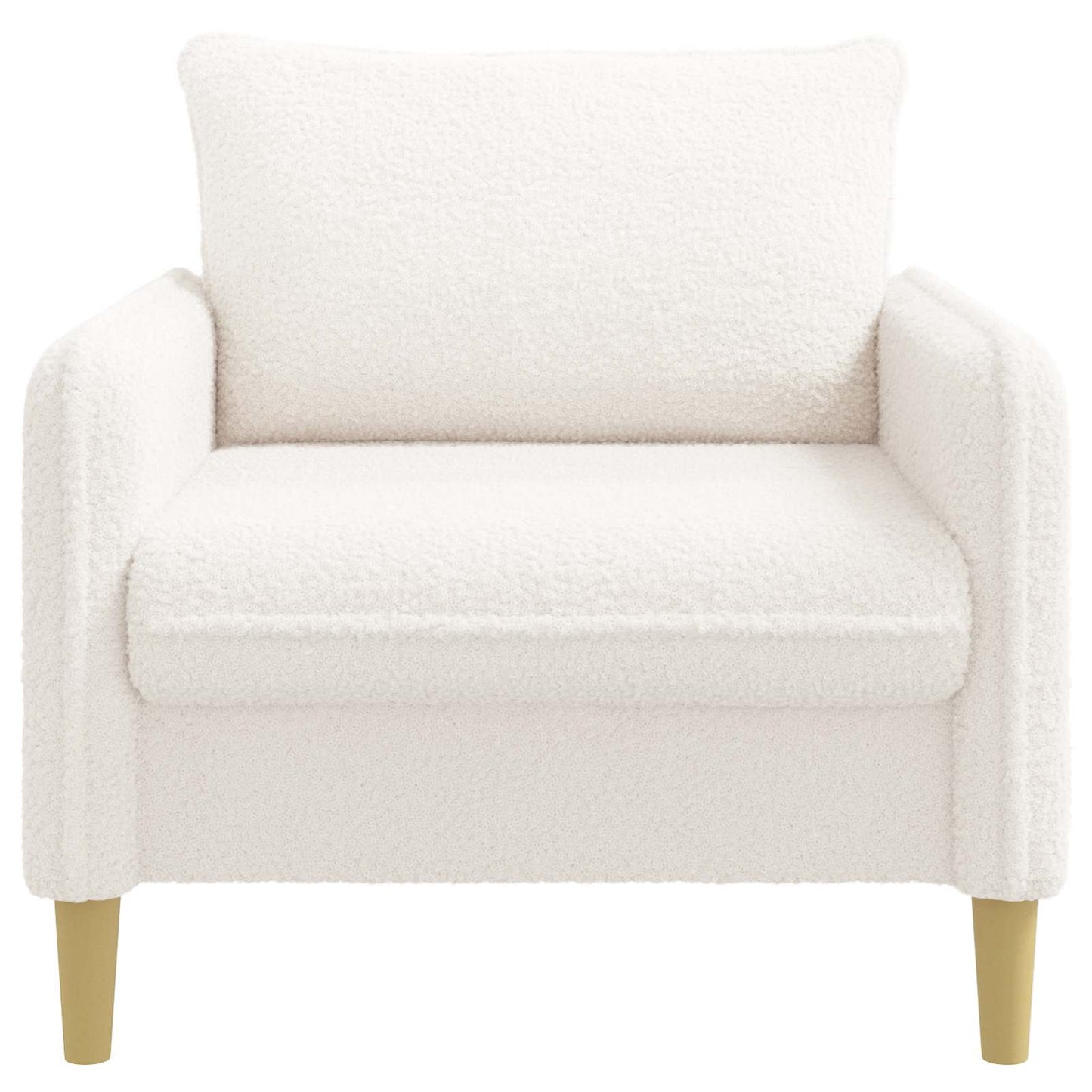 vidaXL XL Armchair White Bouclé
