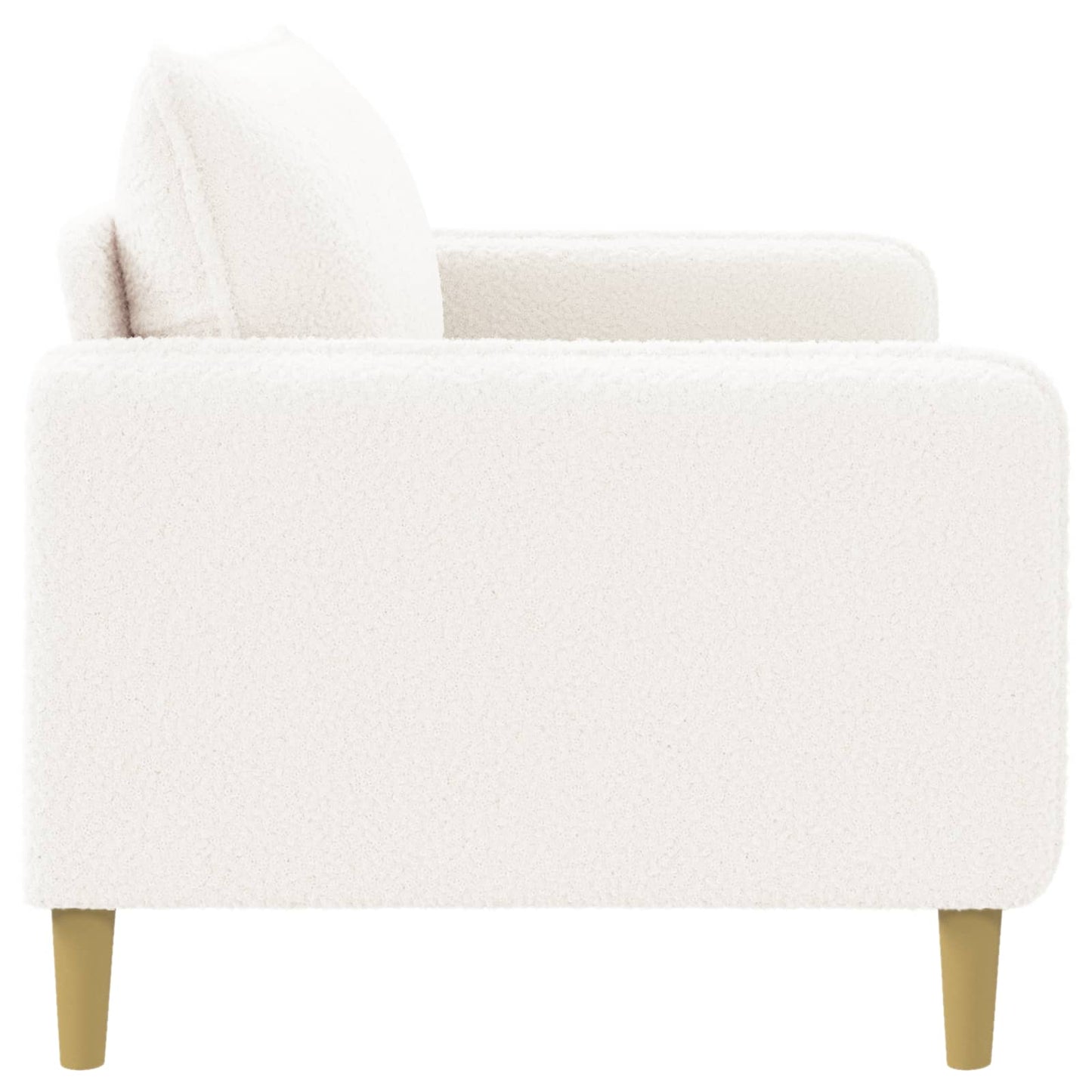 vidaXL XL Armchair White Bouclé