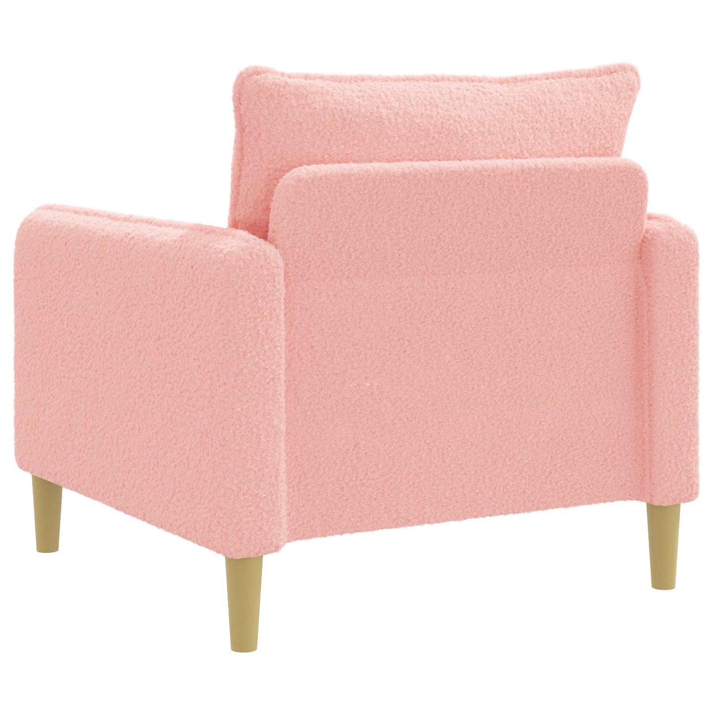 vidaXL XL Armchair Pink Bouclé