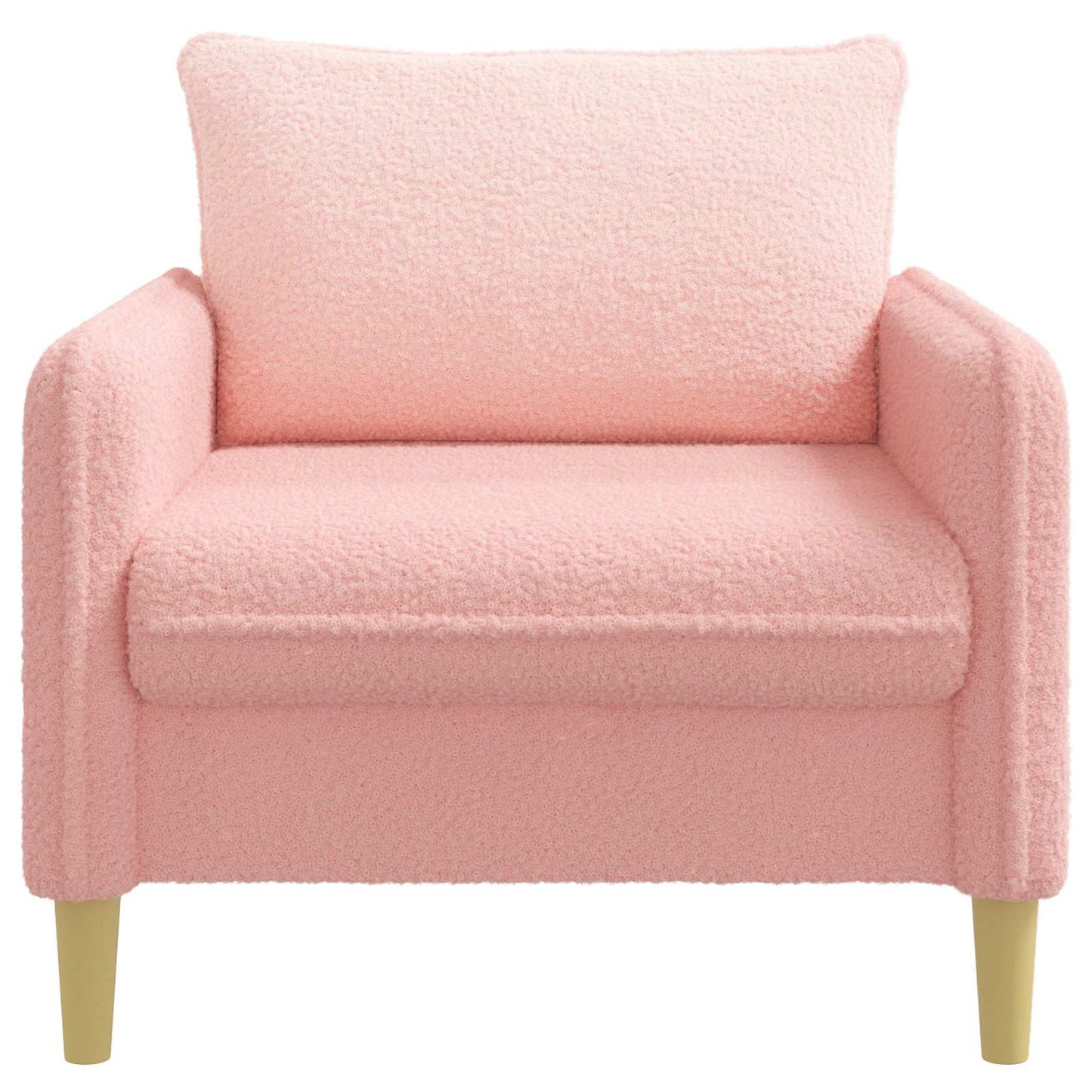 vidaXL XL Armchair Pink Bouclé