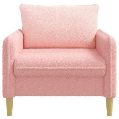 vidaXL XL Armchair Pink Bouclé