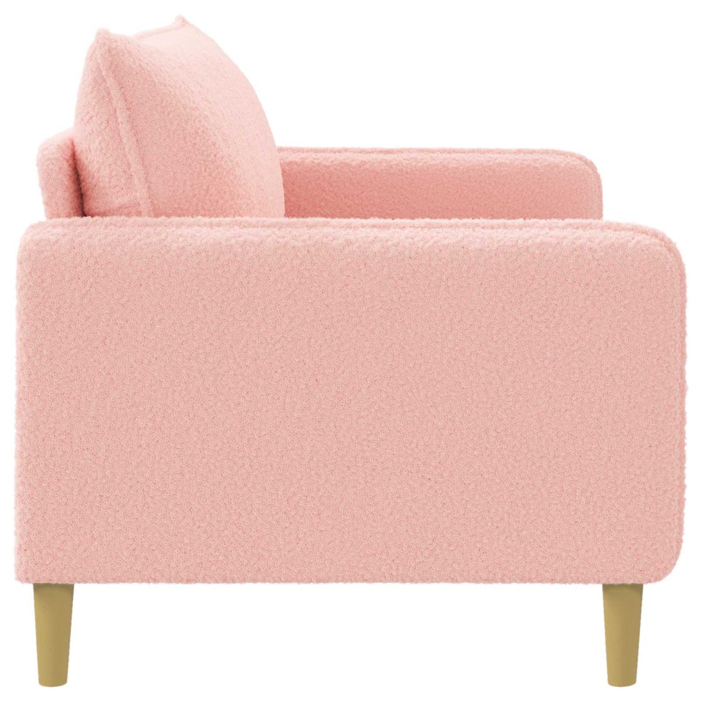 vidaXL XL Armchair Pink Bouclé