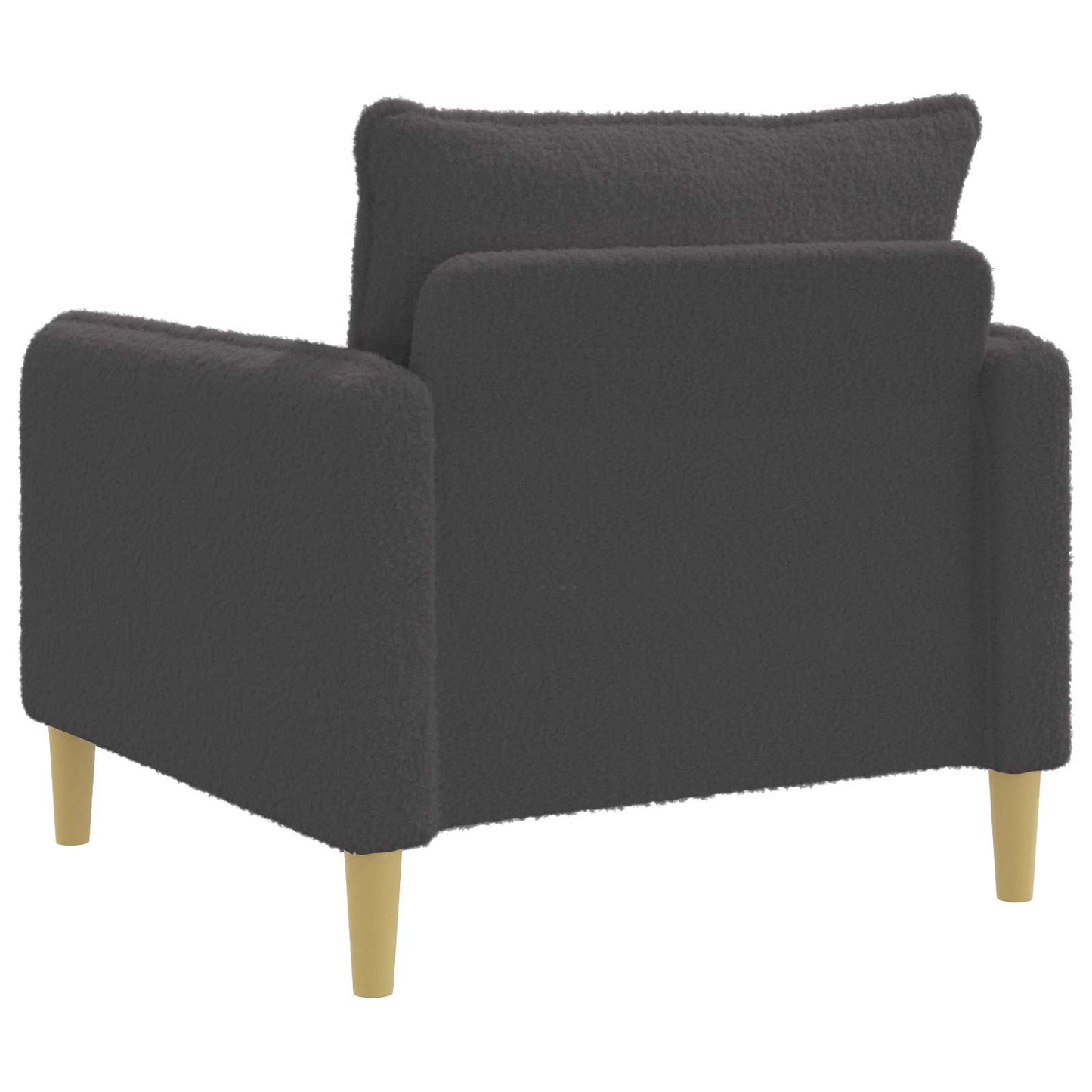vidaXL XL Armchair Dark Grey Bouclé