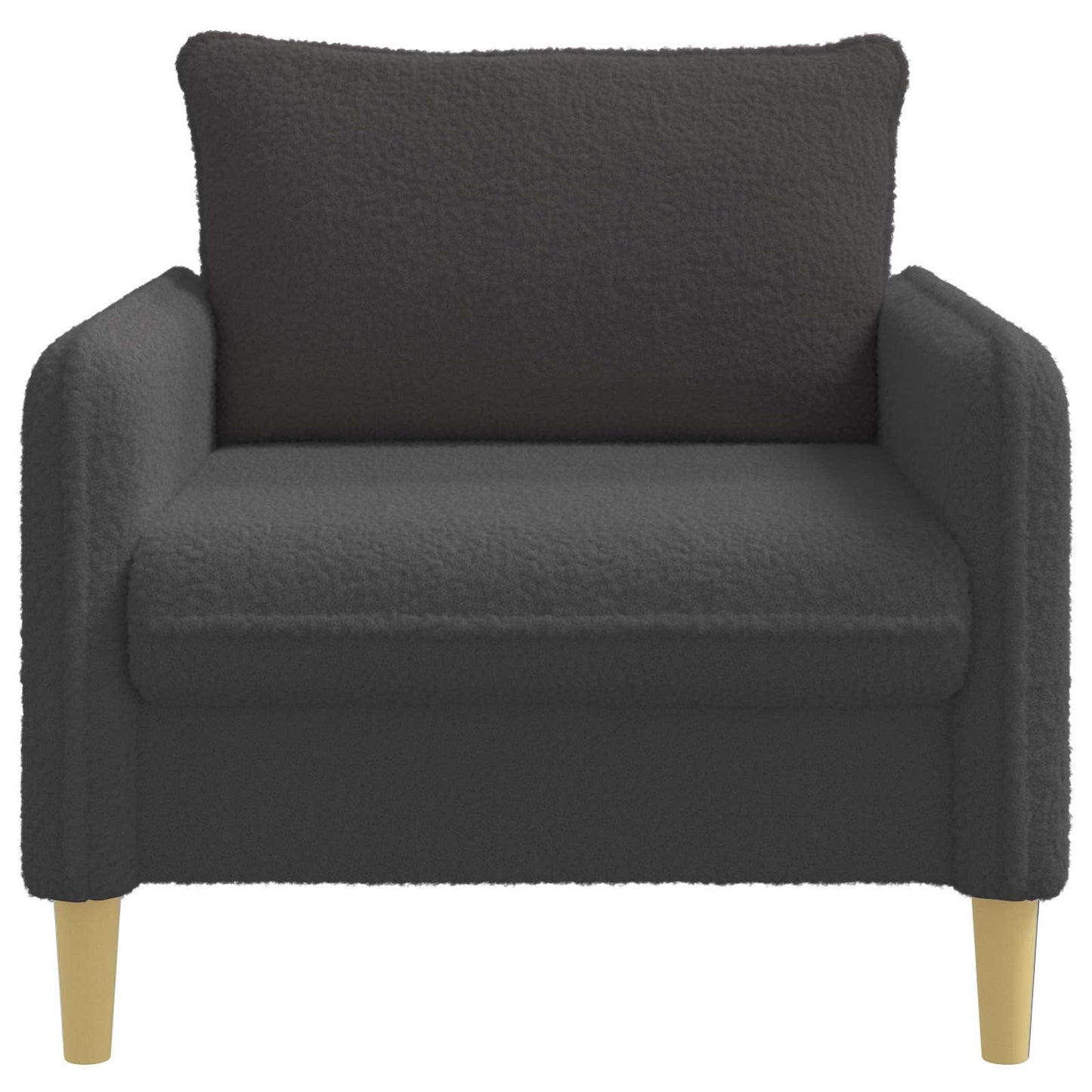 vidaXL XL Armchair Dark Grey Bouclé