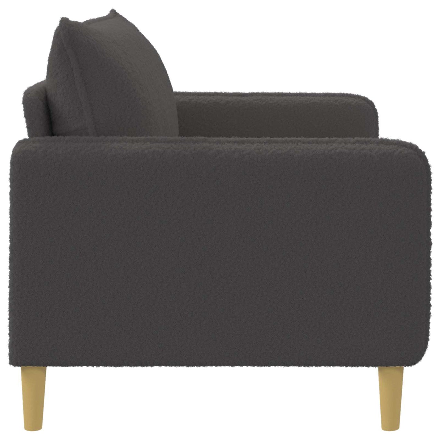 vidaXL XL Armchair Dark Grey Bouclé
