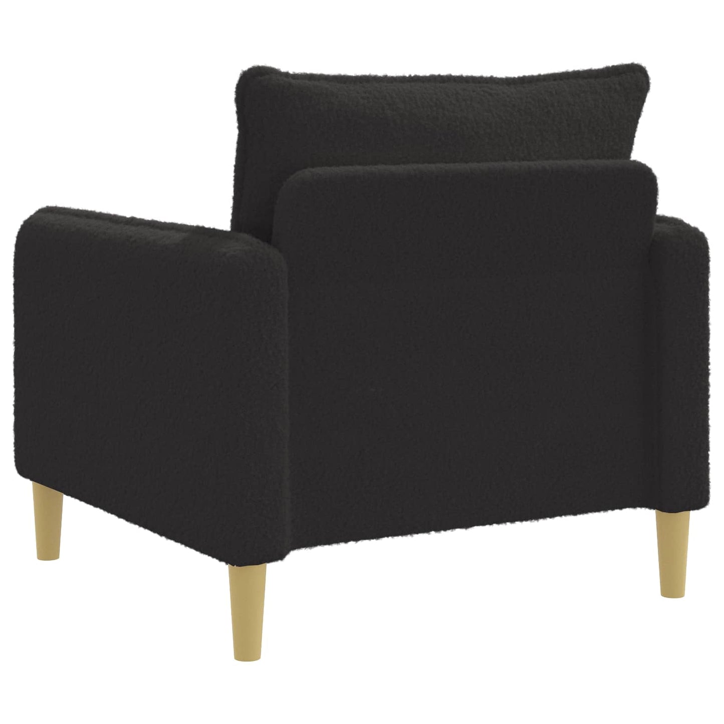 vidaXL XL Armchair Black Bouclé