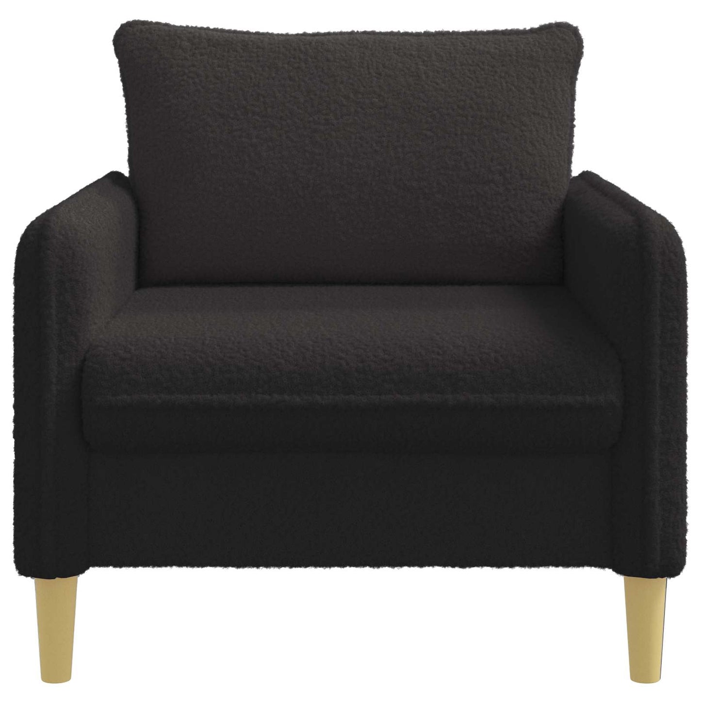vidaXL XL Armchair Black Bouclé