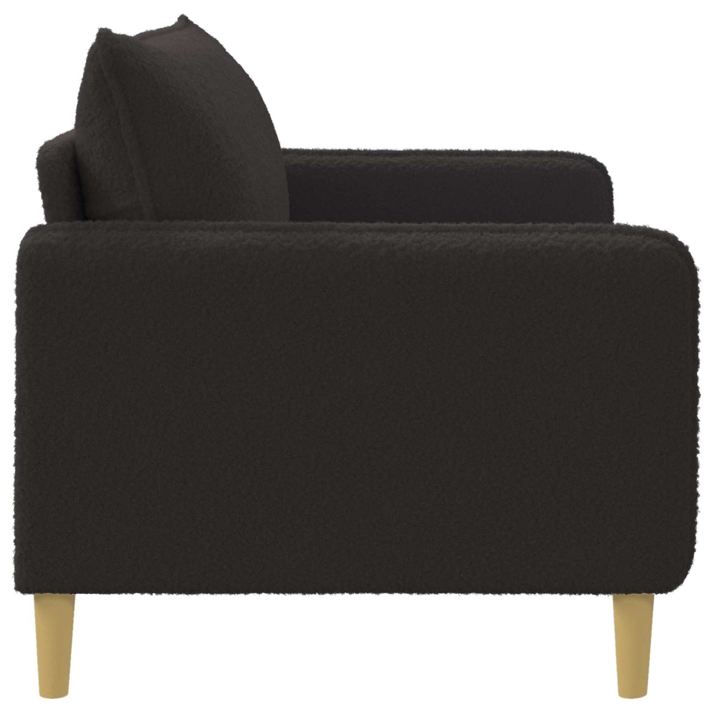 vidaXL XL Armchair Black Bouclé